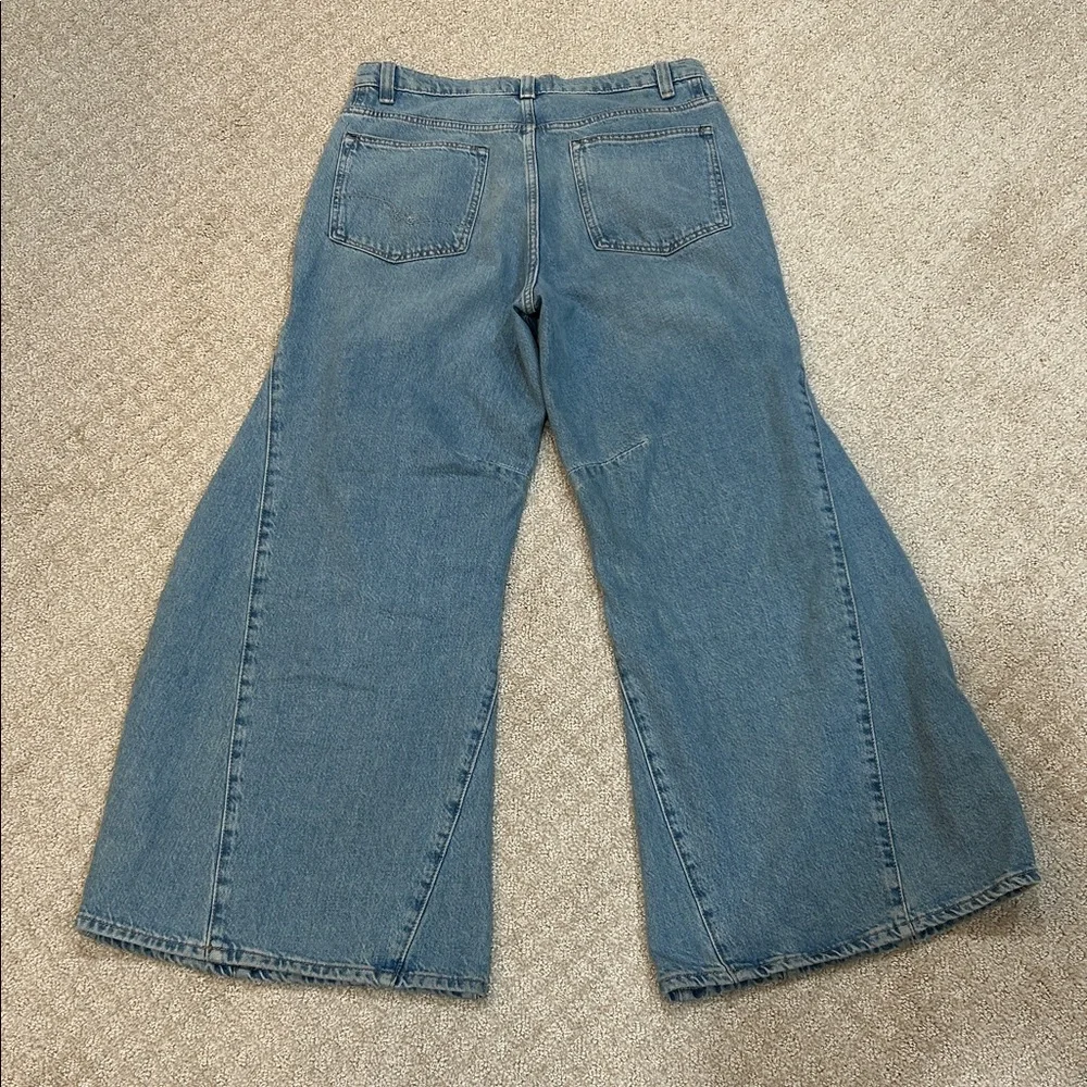 We The Free Sky Blue Wide Leg Jeans - Picture 6 of 14